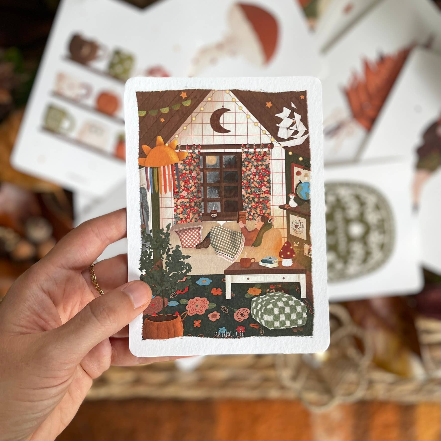 Papier Poetic - Wholesale Postcard - Postcard / Card "Autumn Room"1