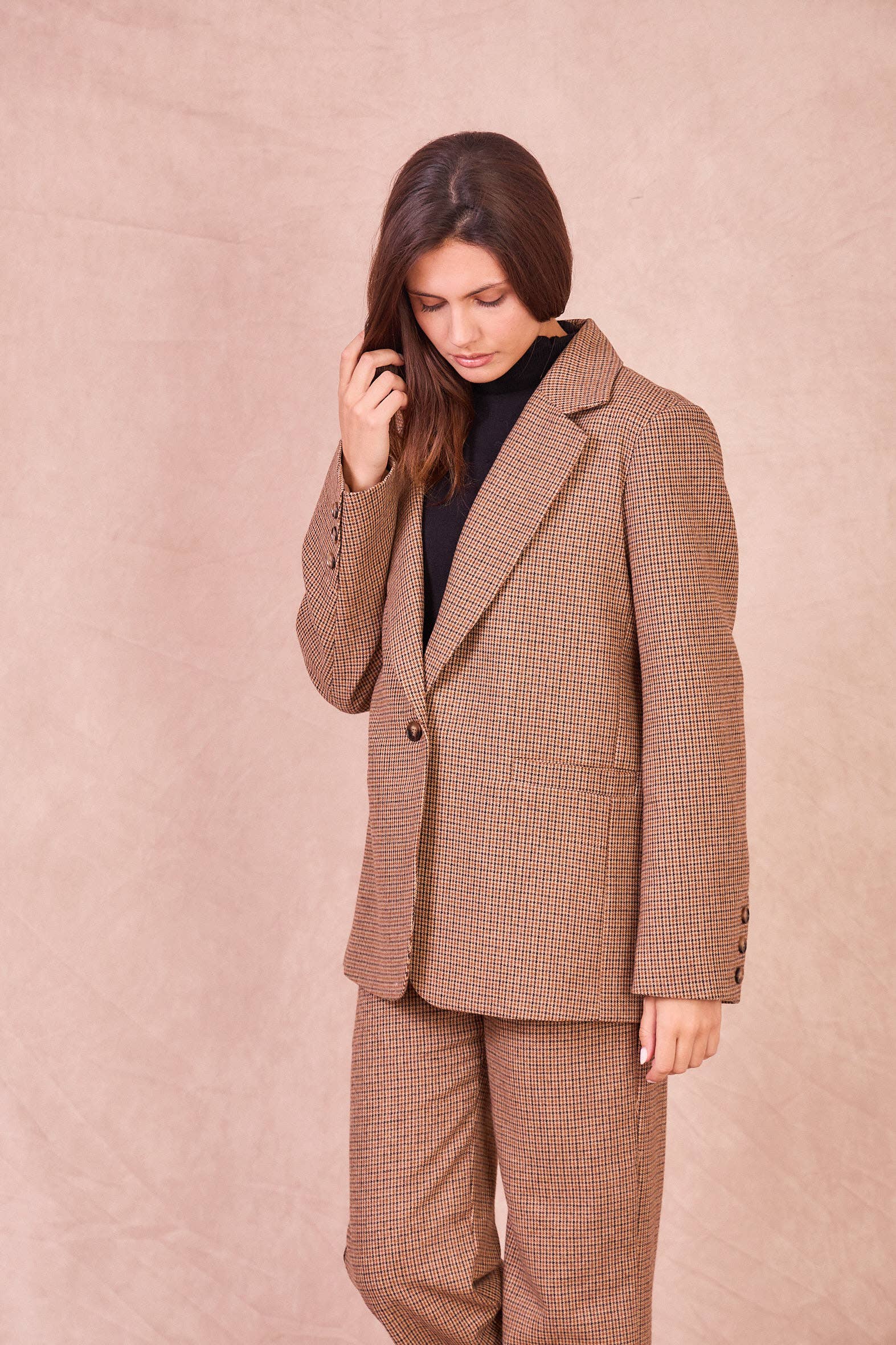 Calie Paris - Vente Veste – femme - GUSTIN – Veste Tailleur en Laine Mélangée7