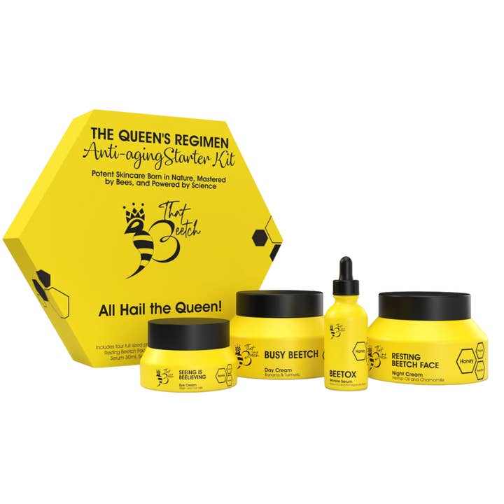 Queen's Regimen Starter Kit with honey propolis prebiotics for wholesale by That Beetch