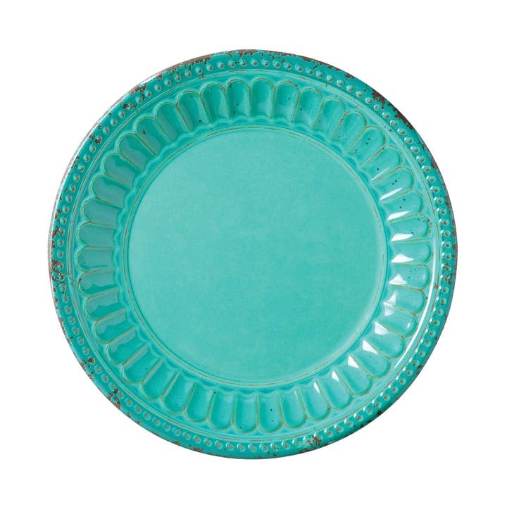 Chateau 9" Melamine Plate, Turquoise for wholesale by Supreme Housewares