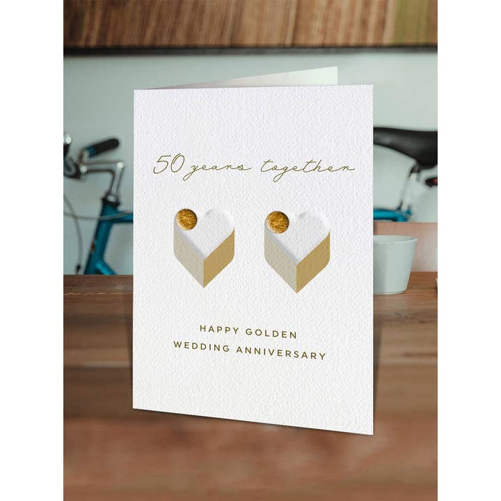 Brainbox Candy - Wholesale Jubileumkaartje - Wenskaart voor het 50-jarig jubileum - Gouden huwelijksverjaardag1