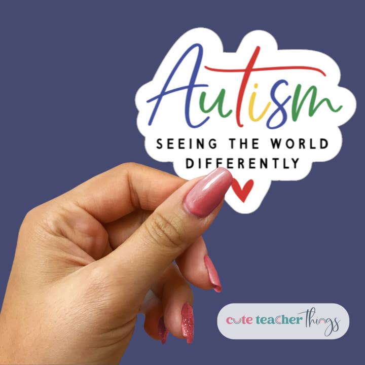 Pegatina Autismo, ver el mundo de otra manera para venta al por mayor de Cute Teacher Things