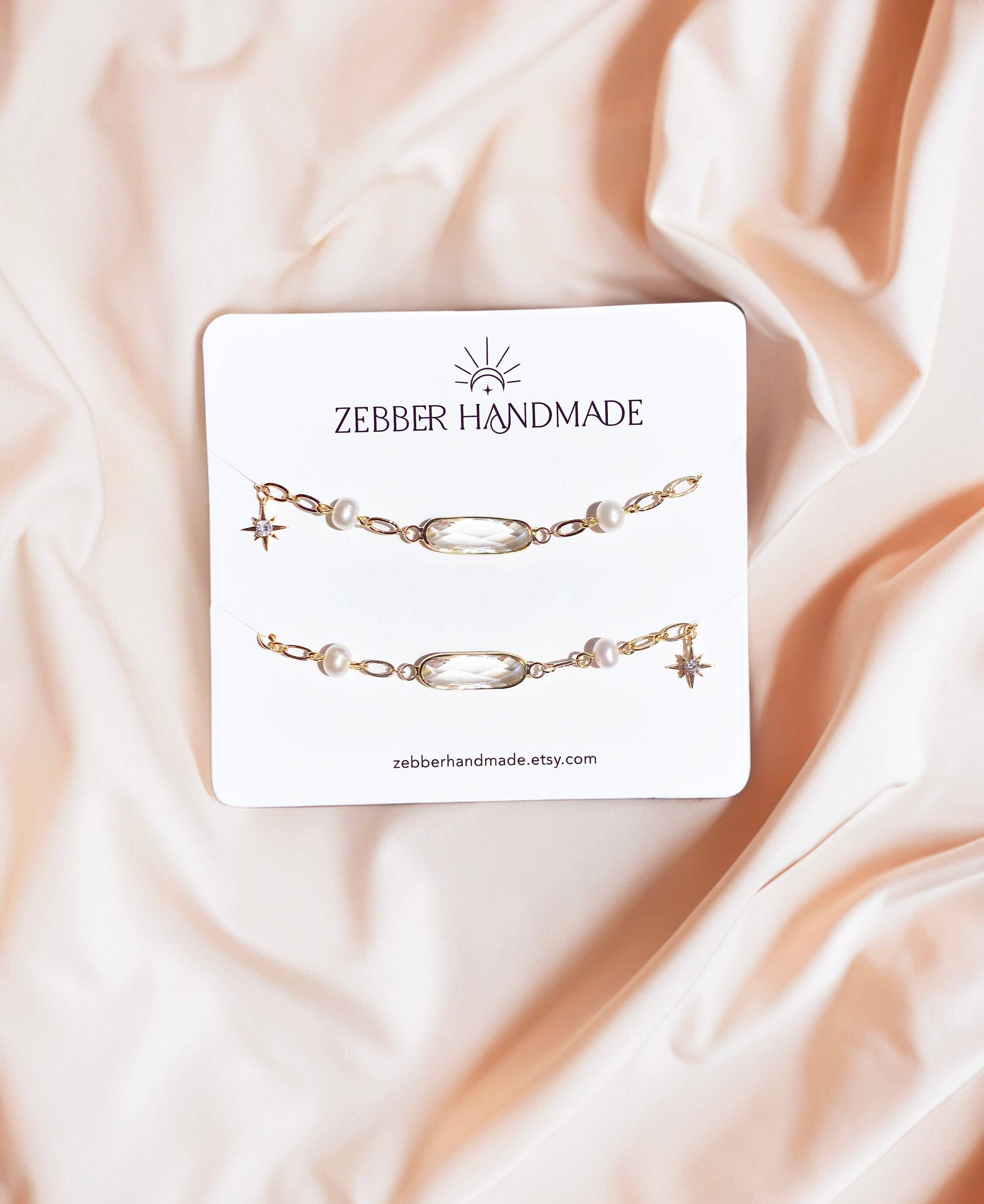 Zebber Handmade - Wholesale Suncatcher - Pearl Suncatcher Glasses Chain with April Birthstone1