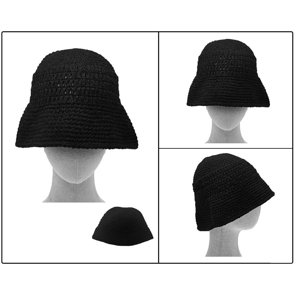 Sensibling Corp. - Vente Bob – femme - Chapeau seau en tricot au crochet1