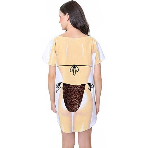 LA Imprints - Wholesale Swim Cover Up - Women's - LA Imprints Fantasy Coverup Wild Leopard Bikini Body Coverup2