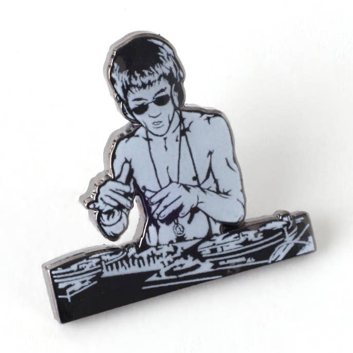 Bruce Lee DJ Pin for wholesale by PINTRILL