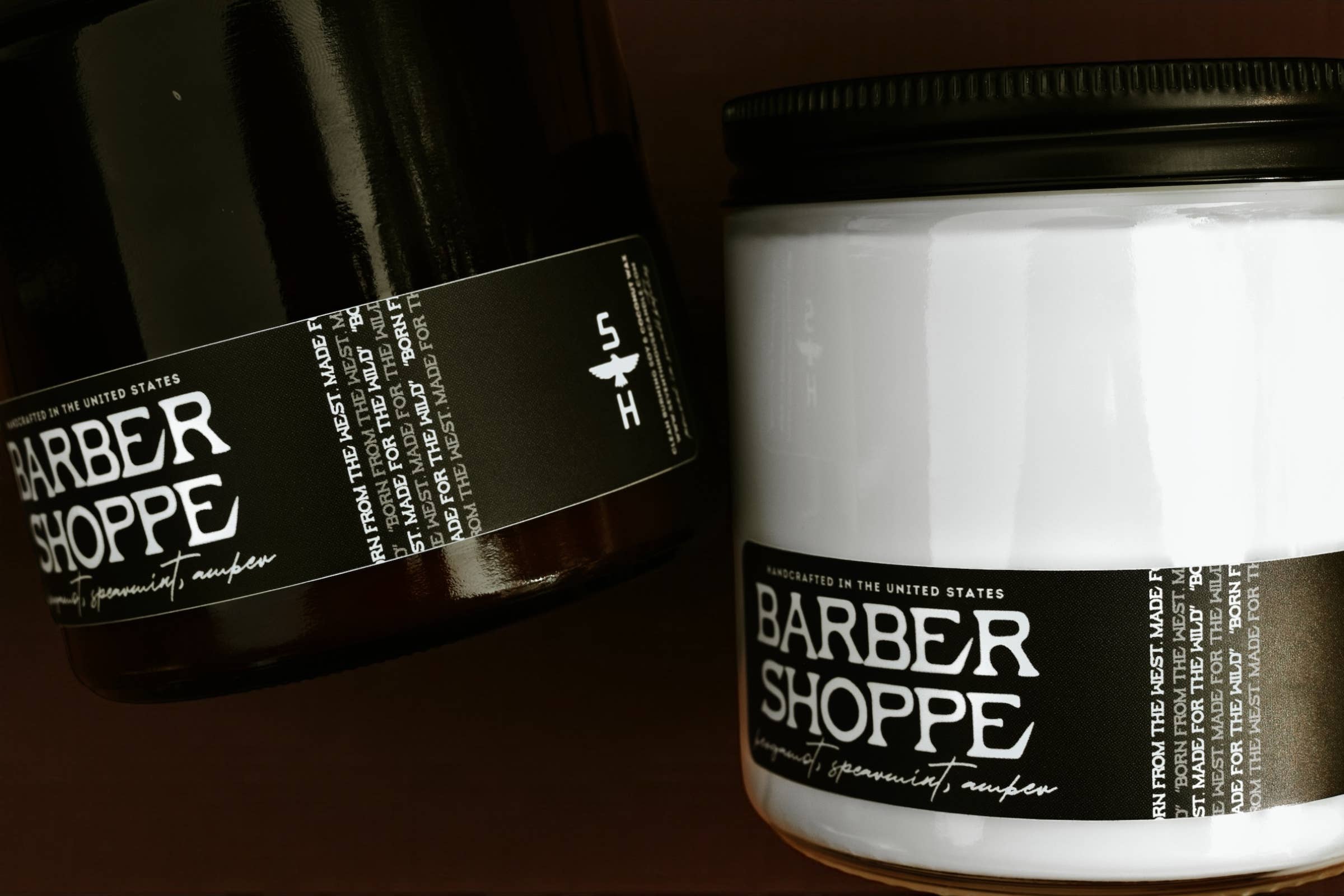 Seventh House Candle - Wholesale Jar/Filled Candle - BARBER SHOPPE - Bergamot & Amber Candle1