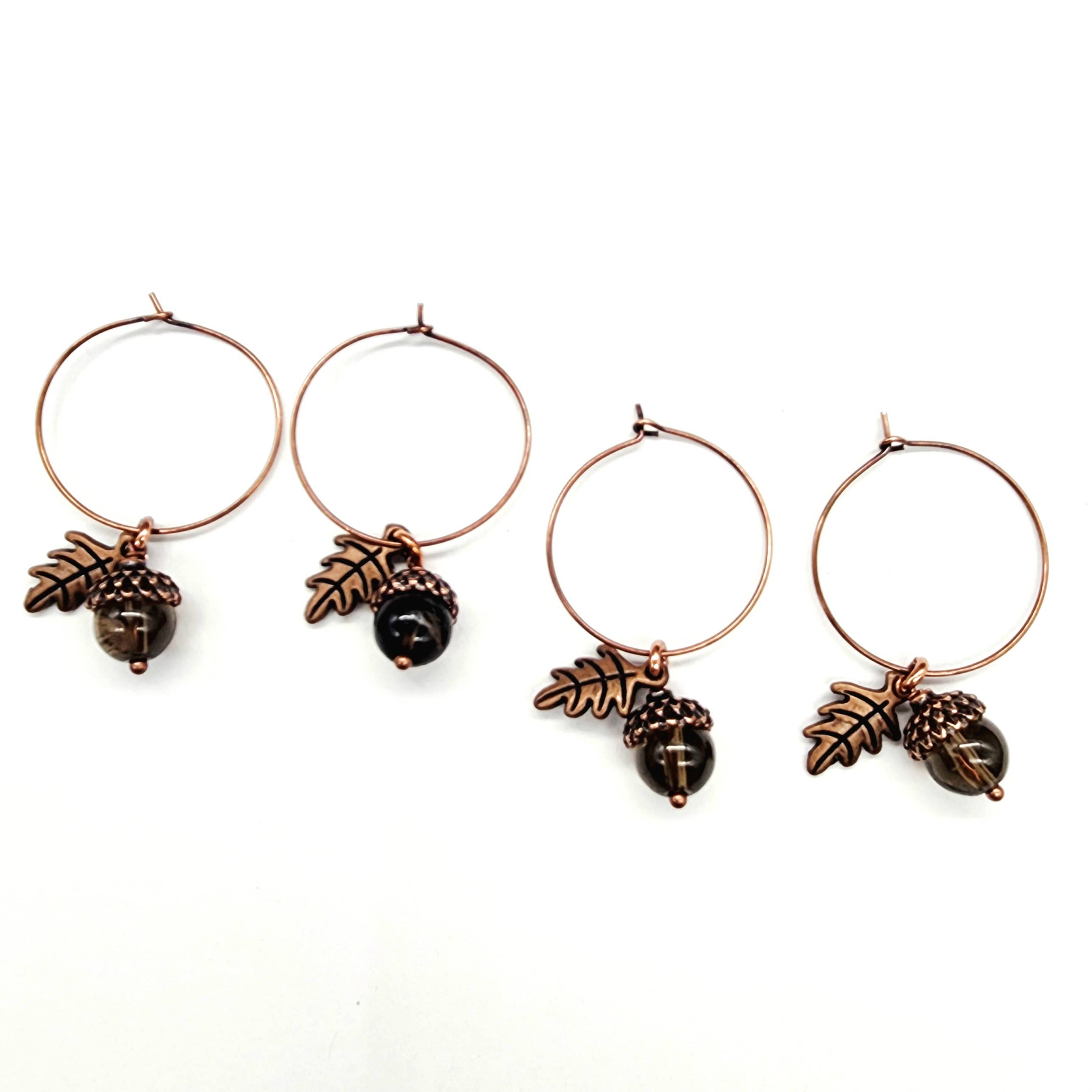 MergingMetals - Wholesale Dangle Earrings - Gemstone Acorn Earrings 28