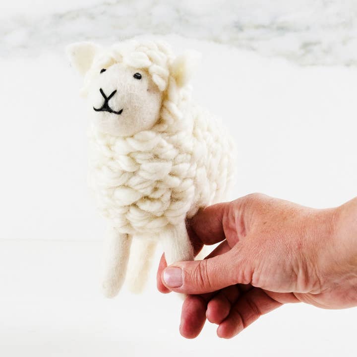 The Winding Road - Wholesale Decorative Tabletop Object - Toys - Sheep - Wooly White - Small or Large8