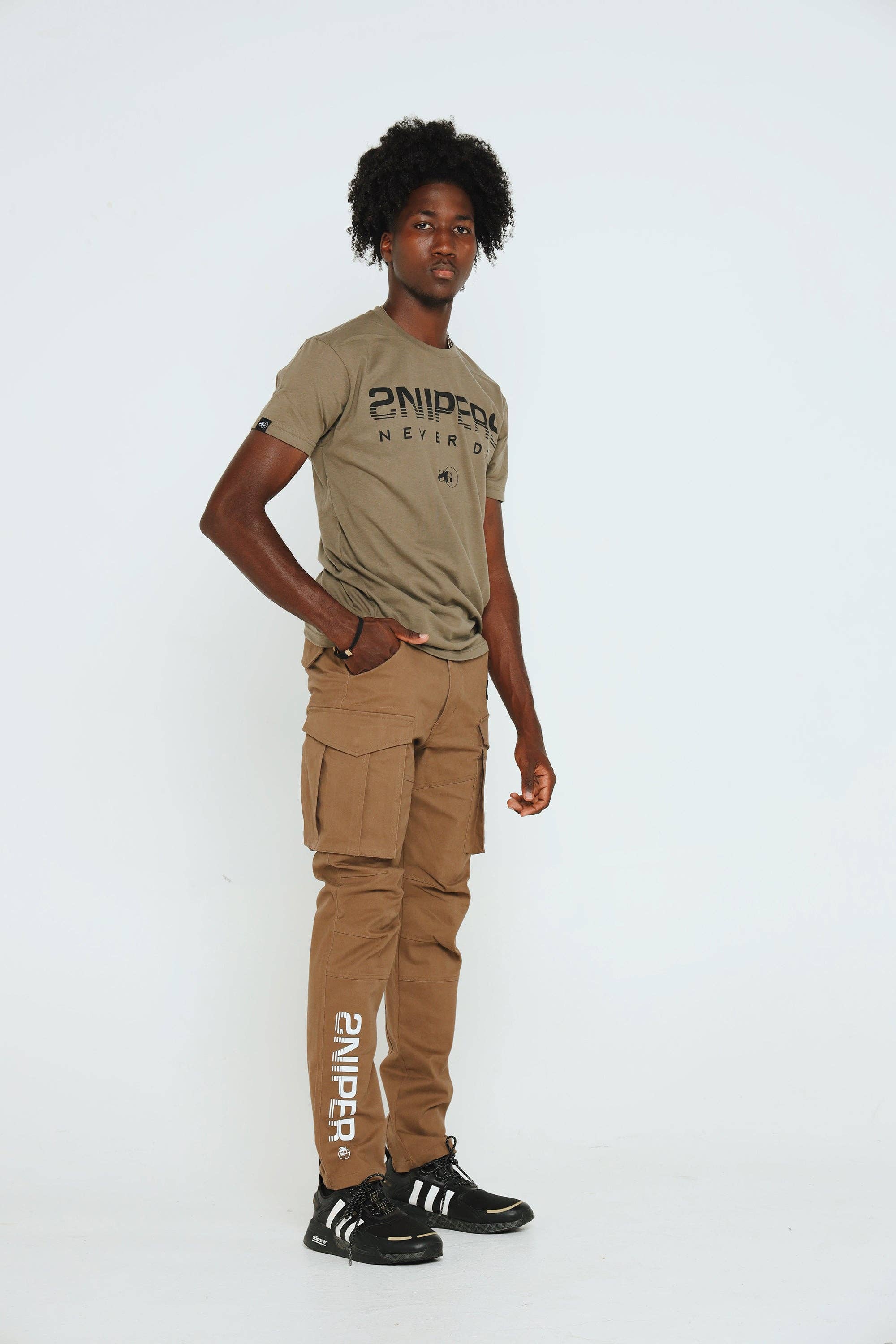 Sniper Gang Apparel - Wholesale Pants - Men's - Sniper Cargo Pants (Khaki)15