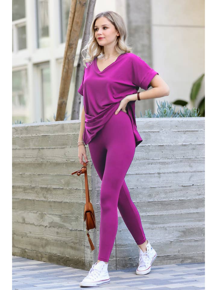 42POPS - Wholesale Lounge Set - Women's - ..SI-18582 Tunic & Leggings 2pc Set