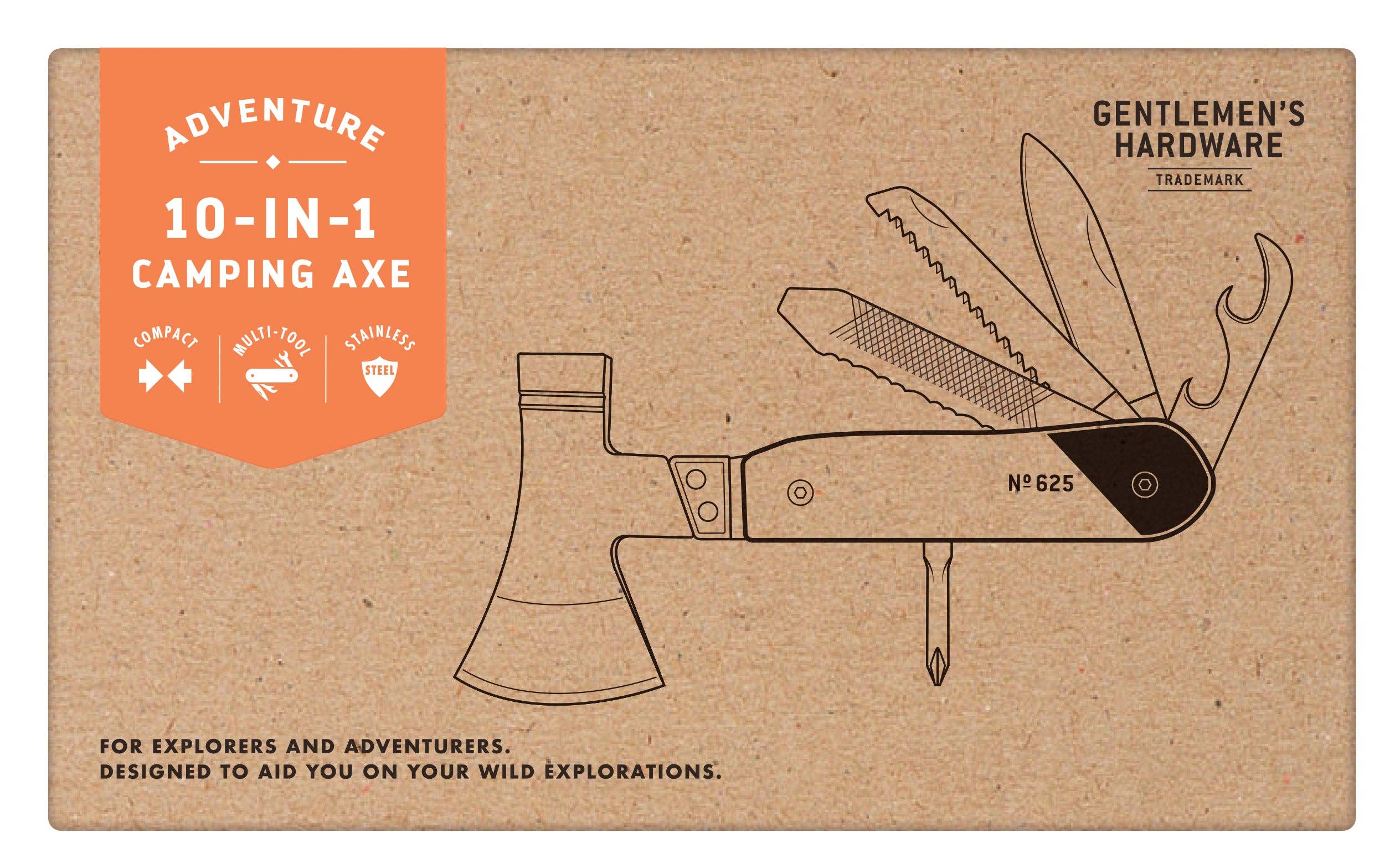 Designworks Collective – wholesale Handy tool – Gentlemen's Hardware Axe Multi-Tool0