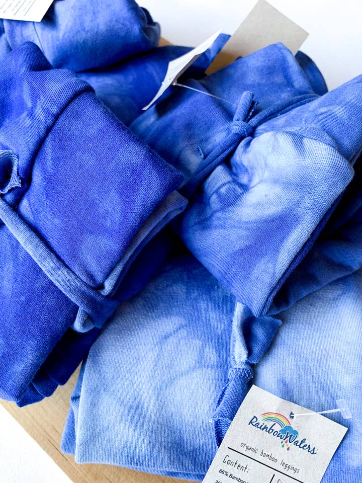 Rainbow Waters - Wholesale Fashion Leggings - Kids - Azul | Bamboo Leggings | Organic9