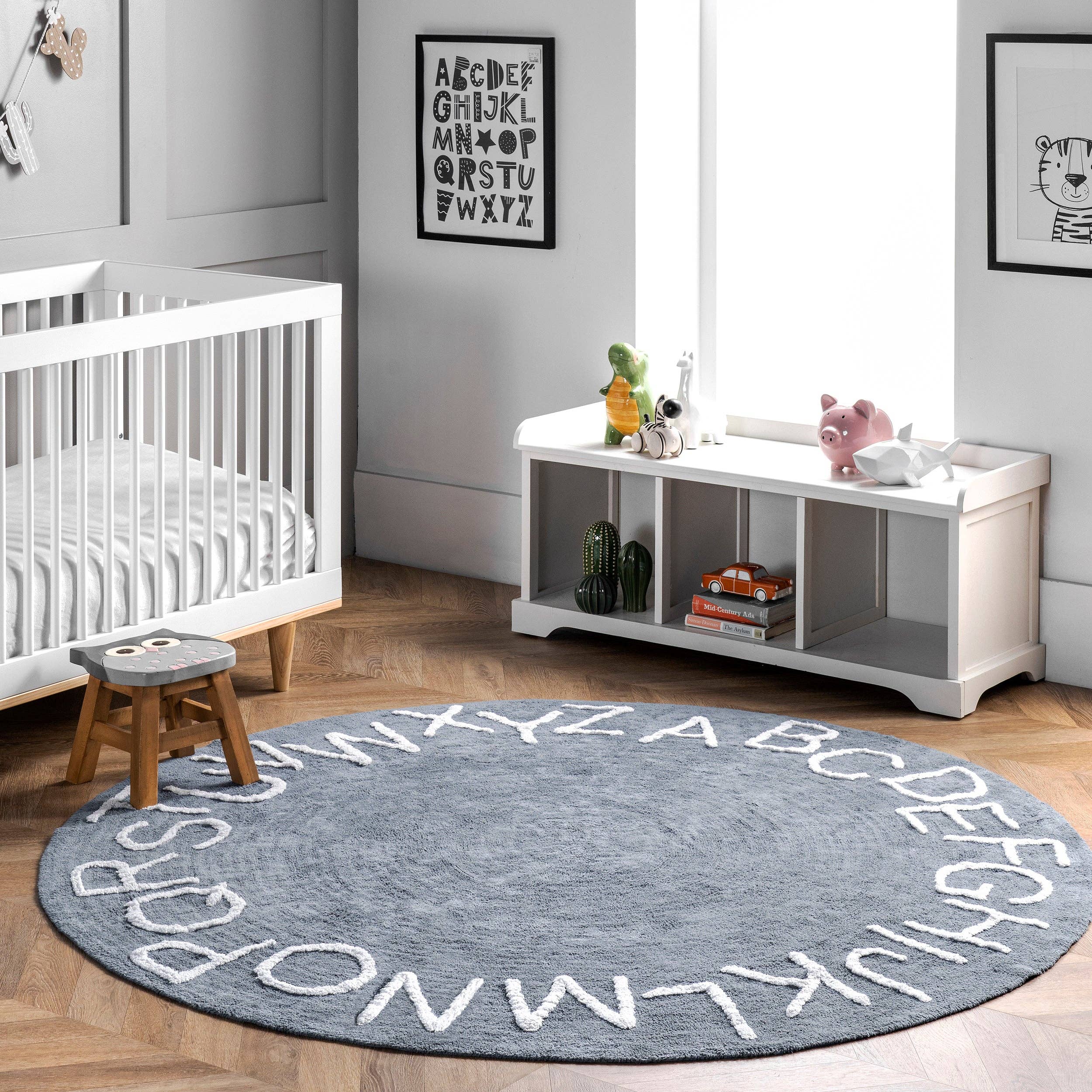 nuLOOM - Wholesale Area Rug - Kids & Baby - Kids Washable Round Alphabet Rug0