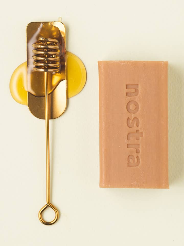 Handmade soap with honey scent - 98% natural for wholesale by nostra cosmetics