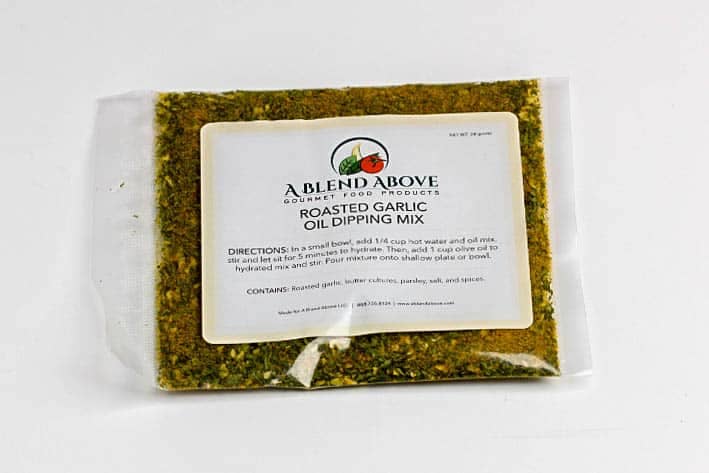 A Blend Above - Vente Mélanges d'épices séchées - Mélange à tremper à l'huile d'ail rôti1