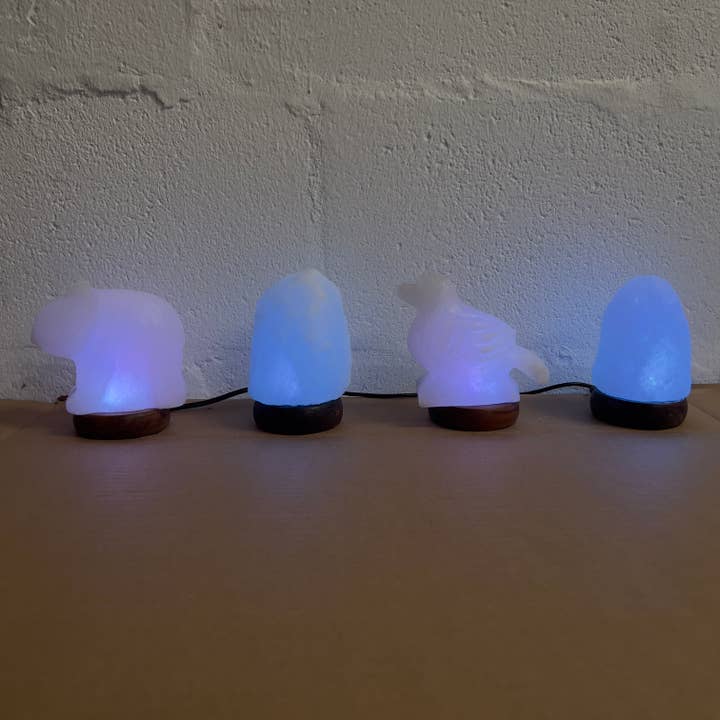 Heaven Spring Ltd โ wholesale Salt lamp โ Samples Sale - White USB LED Salt Lamps Lot of 48