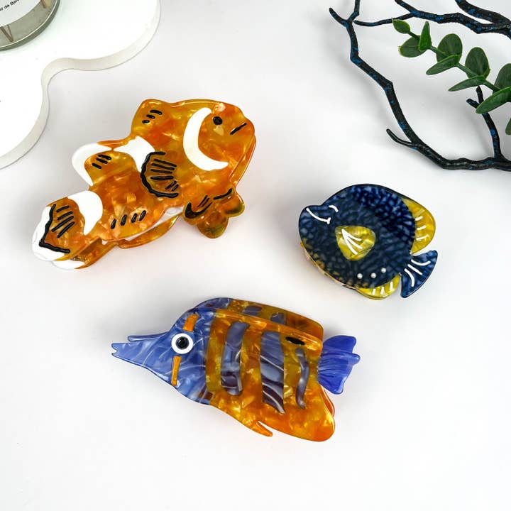 mildstyles - Vendita all'ingrosso Fermaglio per capelli - Donna - Esplora il Mondo Sottomarino Fermaglio per Capelli a Forma di Pesce6