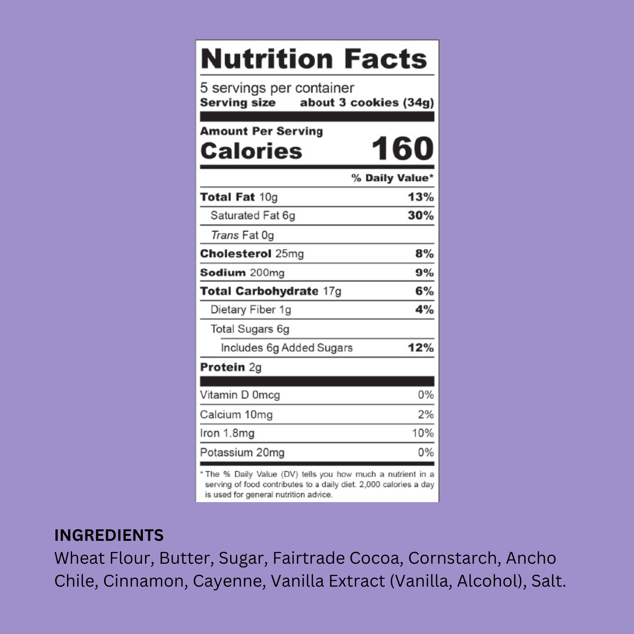 Talkback Snacks - Wholesale Cookie - Chocolate & Ancho Chile Shortbread2