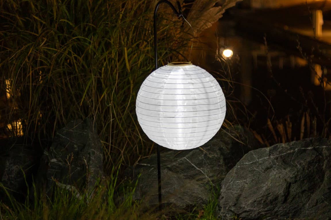 Allsop Home & Garden - Wholesale Outdoor/Lawn Light - Soji Original 12" Globe Solar Lantern - White3