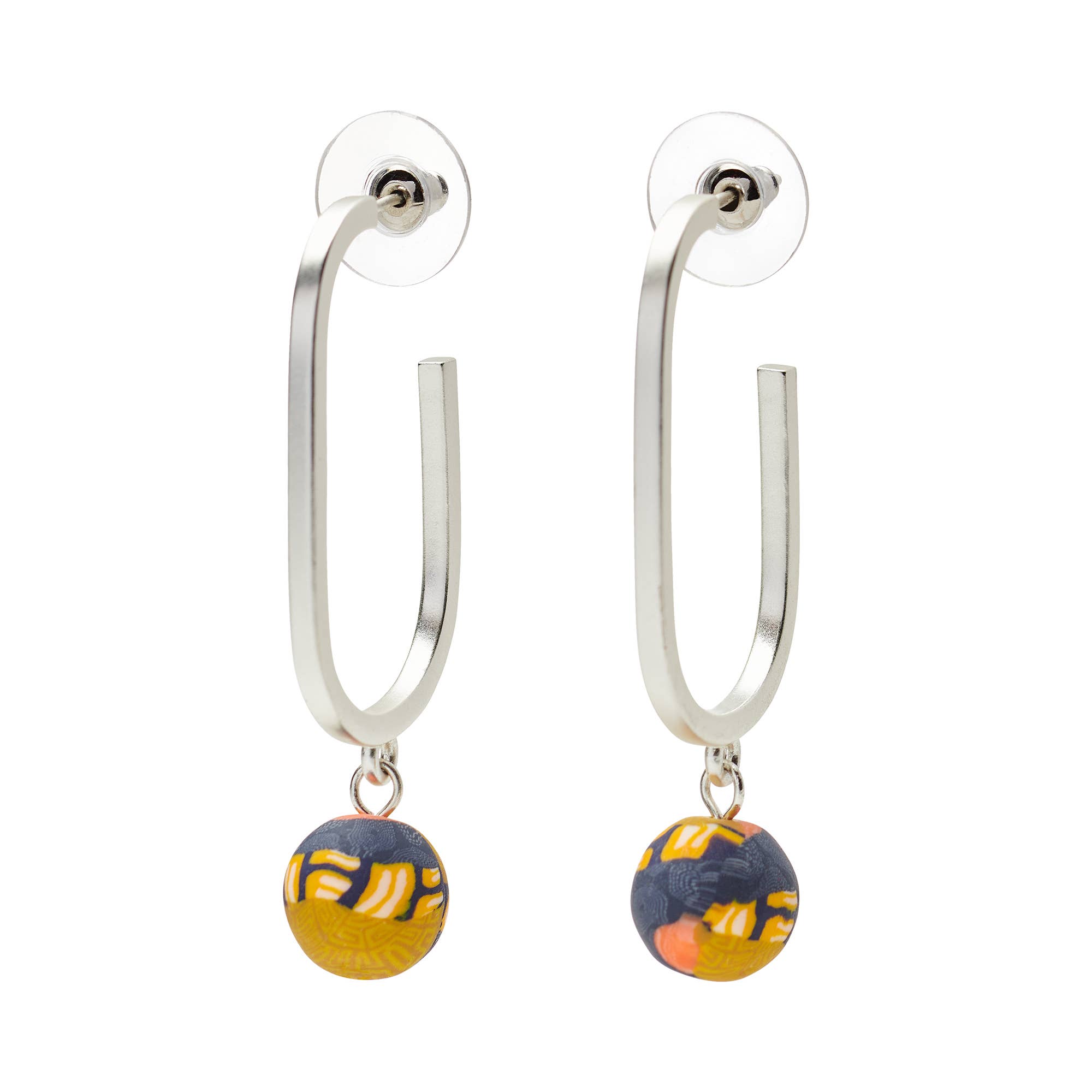 Wholesale French Quarter Bead Link Earrings for your store Faire - Main Image