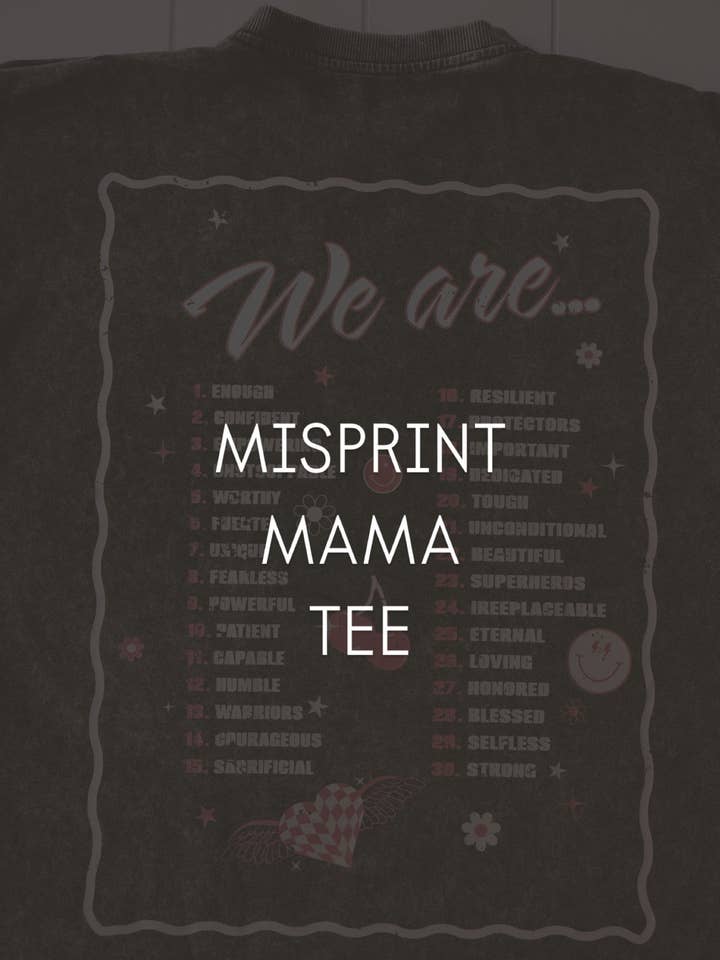 ( MISPRINT) Moms Club Tee for wholesale by Axel & Rose