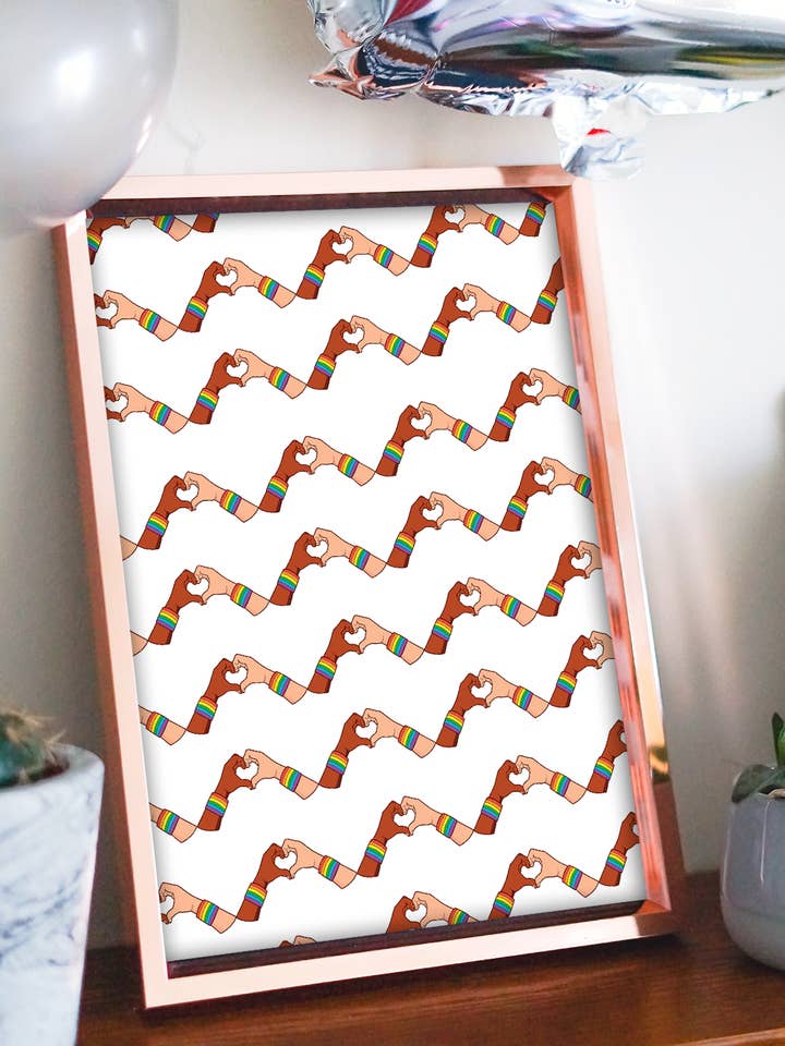 HERZ DICH Kunstdruck für den Großhandel von Two Brides Presents