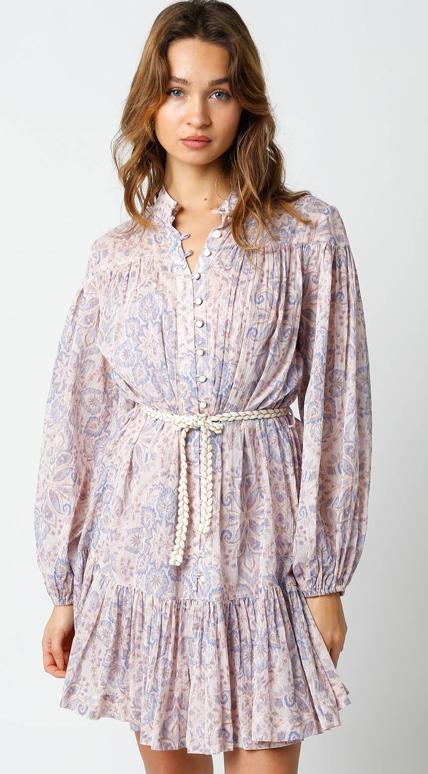 Blush Lt Blue Karlie Dress for wholesale on Faire0