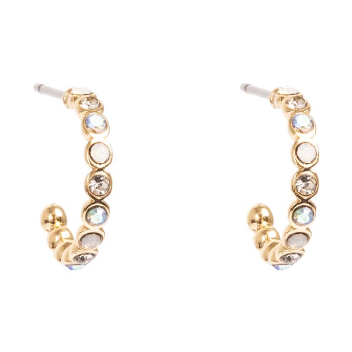 Solstice gold hoop earrings S for wholesale by A&C Oslo