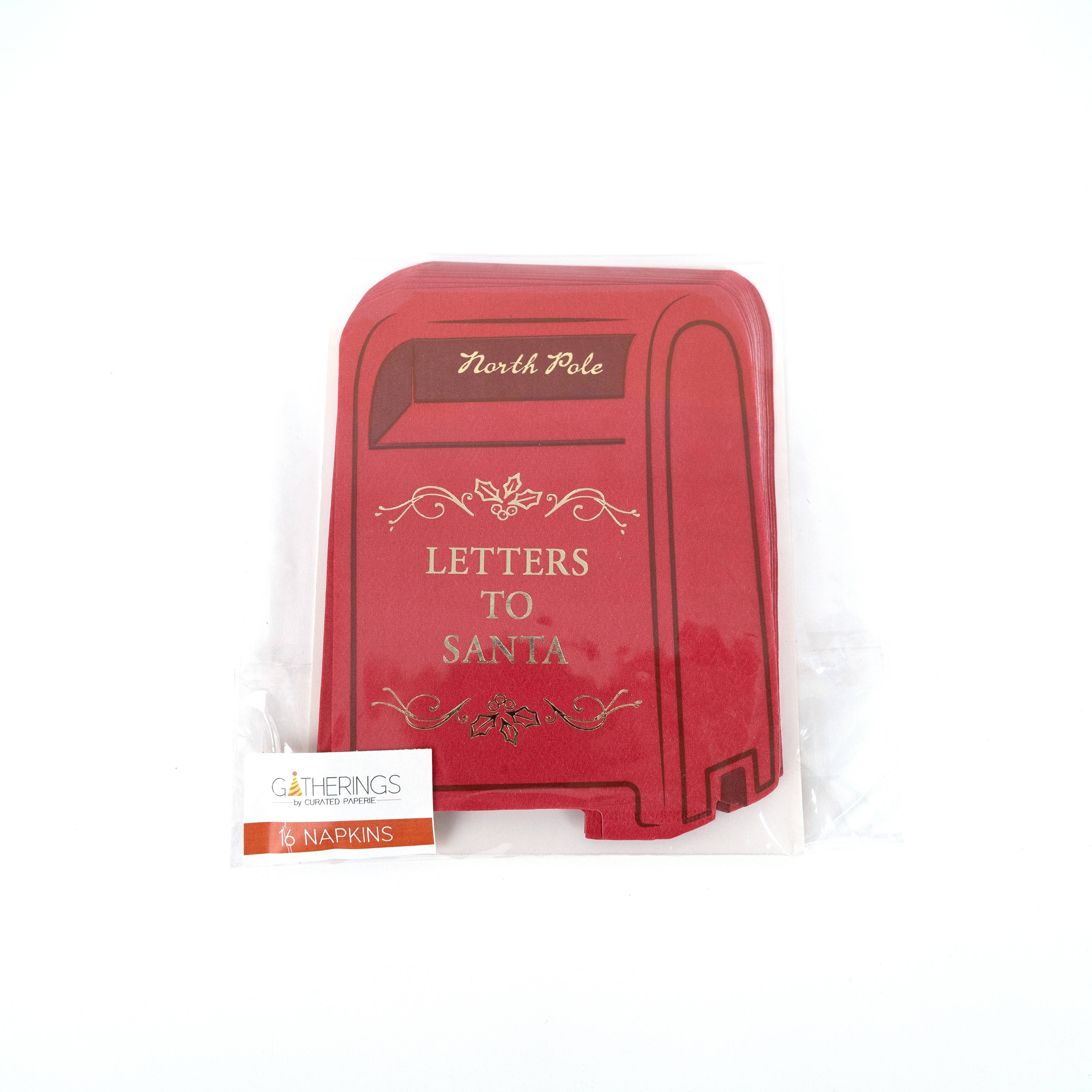 Gatherings by Curated Paperie - Vendita all'ingrosso Tovagliolo monouso - HOL23-CN1-Tovaglioli da Bevanda Lettere a Babbo Natale5