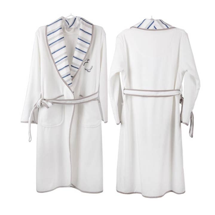 Cotton and Olive - Vendita all'ingrosso Vestaglia - Donna - Accappatoio da donna in cotone biologico Seagull2