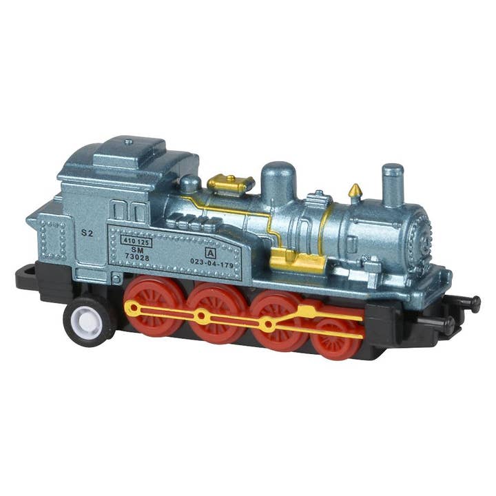 The Toy Network - Wholesale Toy Car/Truck - Kids - 2" Diecast Pull Back Mini Locomotive Train Set