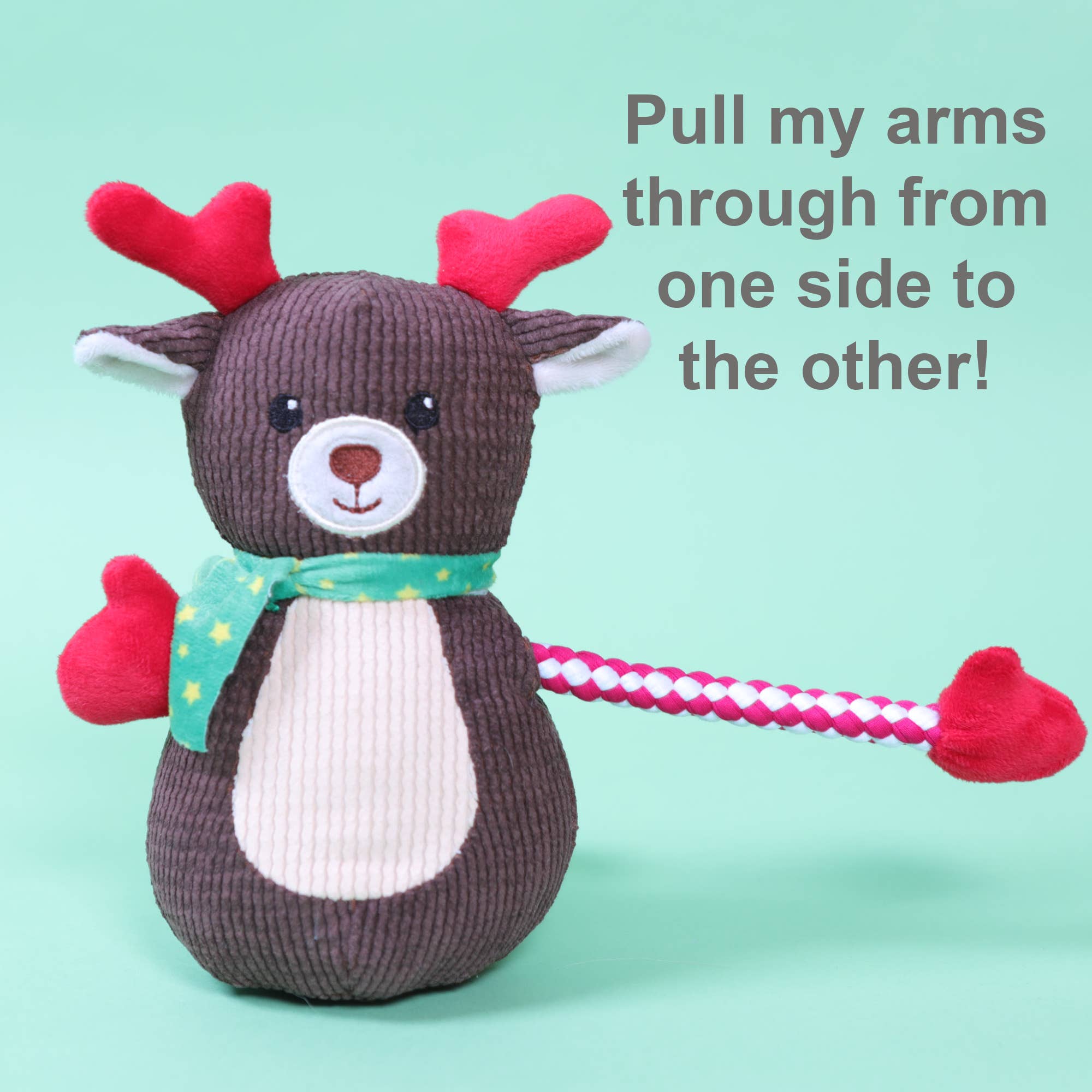 PetLondon - Wholesale Pet Plush Toy - Dog - Tuggy Reindeer Holiday Plush Dog Toy1