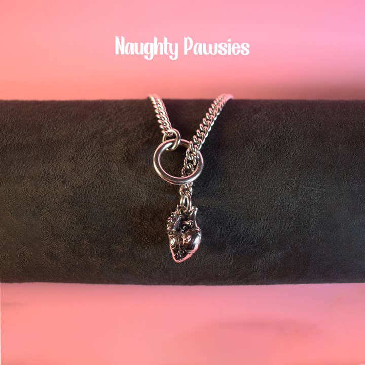 Anatomy Heart Slip Chain/28.5 Inch Chain for wholesale by Naughty Pawsies