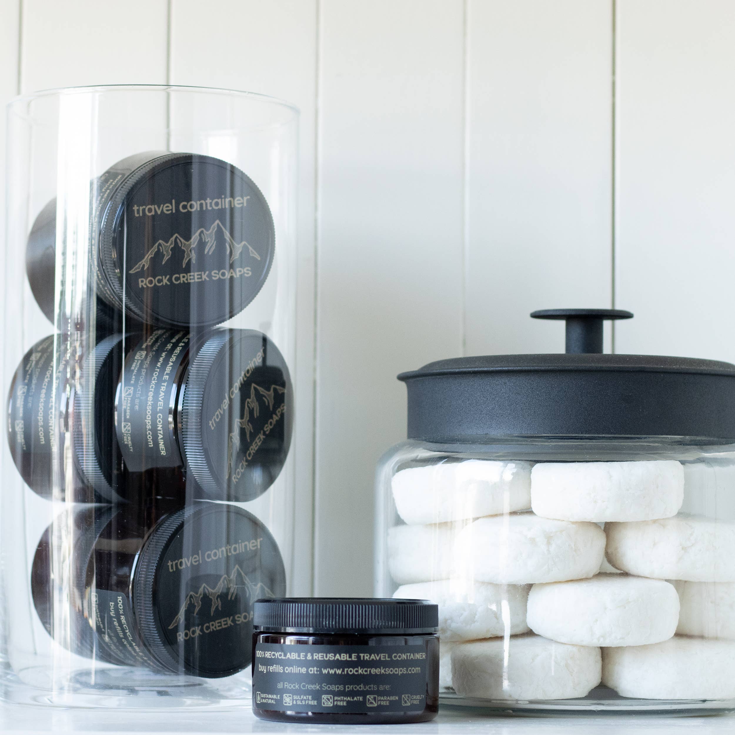 Rock Creek Soaps - Wholesale Travel Container - Travel / Refill Container3