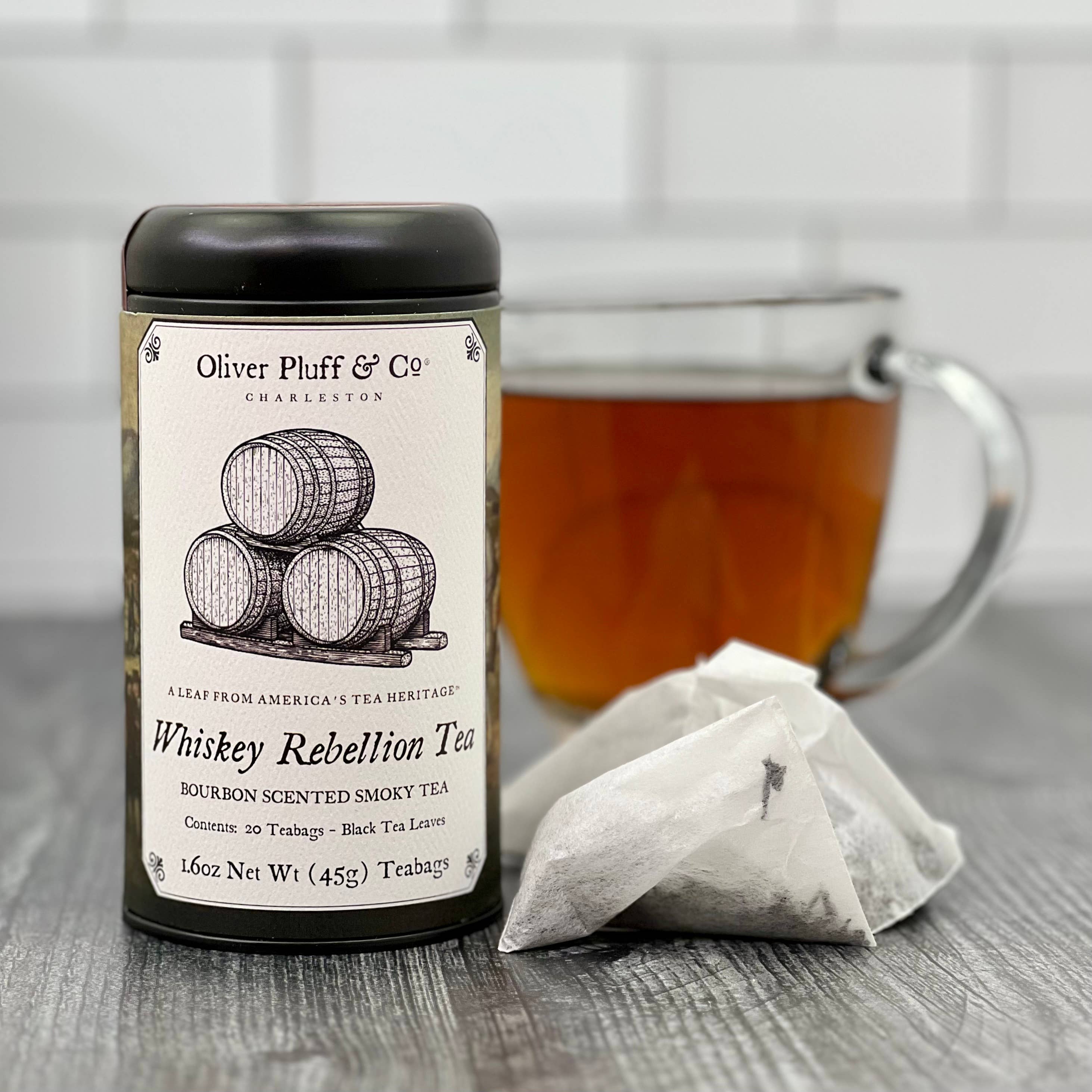 Oliver Pluff & Company - Wholesale Theezakjes - Whisky Rebellion herdenkingstheeblik - 20 theezakjes4