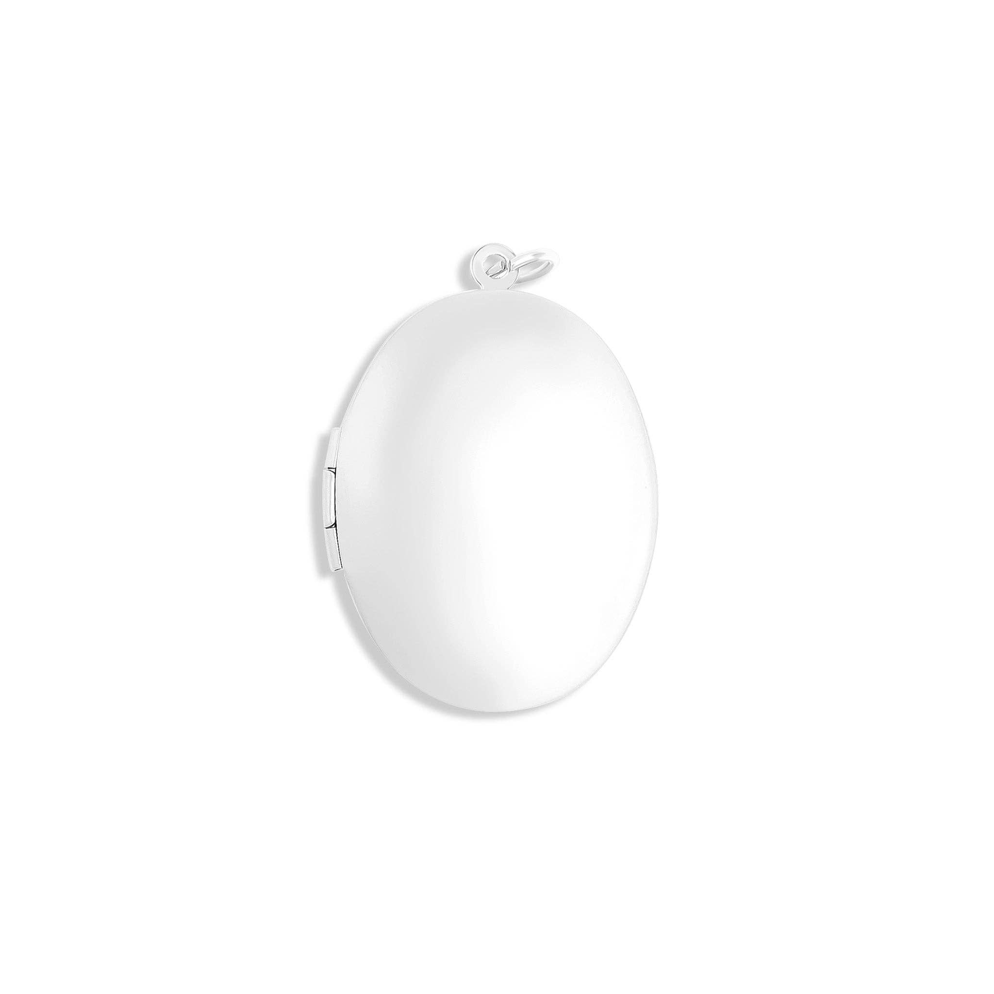 WJW - Wholesale Locket Necklace - Small - 18K Gold PVD Stainless Steel Oval Locket2