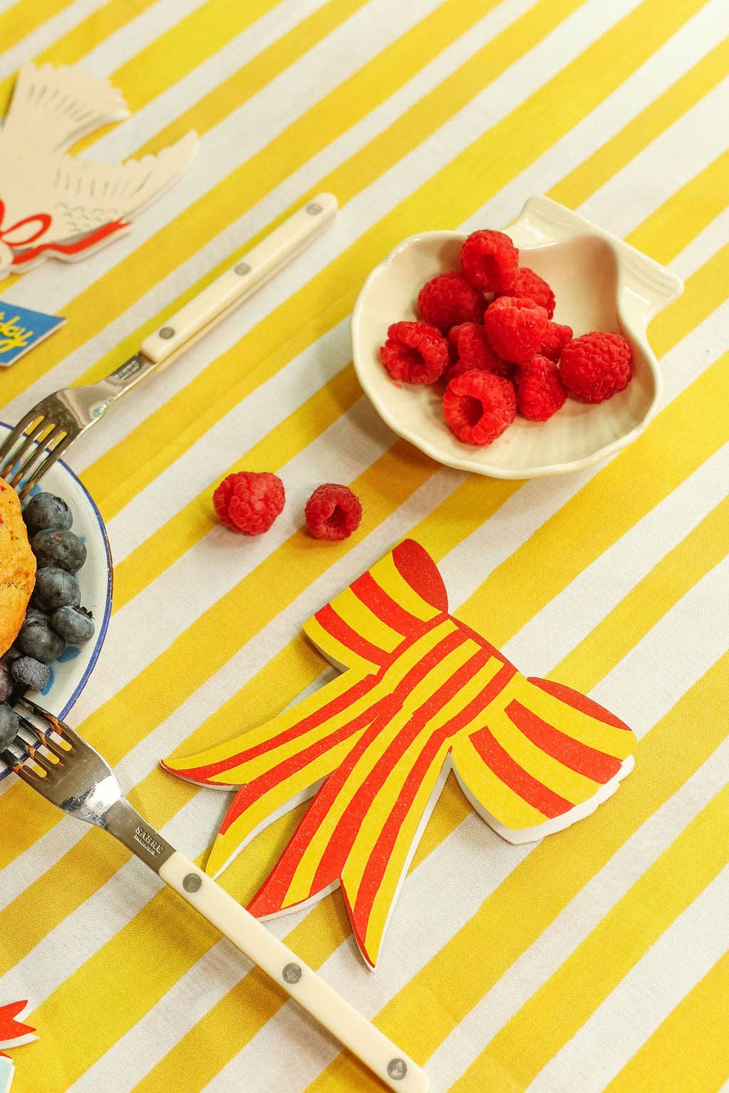 Isatopia – wholesale Birthday card – Stripy Bow - Die Cut Card3