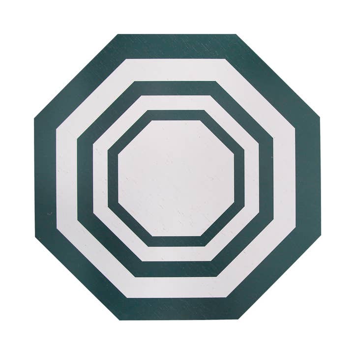 Essential Octagonal Placemat Green for wholesale by The Lino