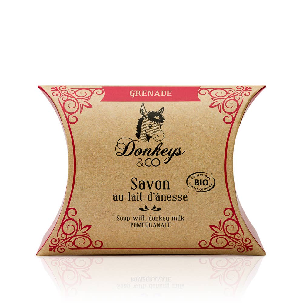 DONKEYS & Co. - Vendita all'ingrosso Saponette - Sapone al latte d'asina Bio Melograno 100g2