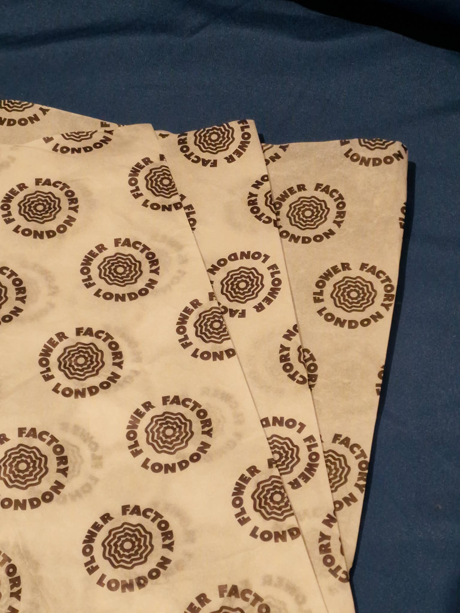 1 color Papel de seda personalizado 100 % compostable de venta al por mayor en Faire2