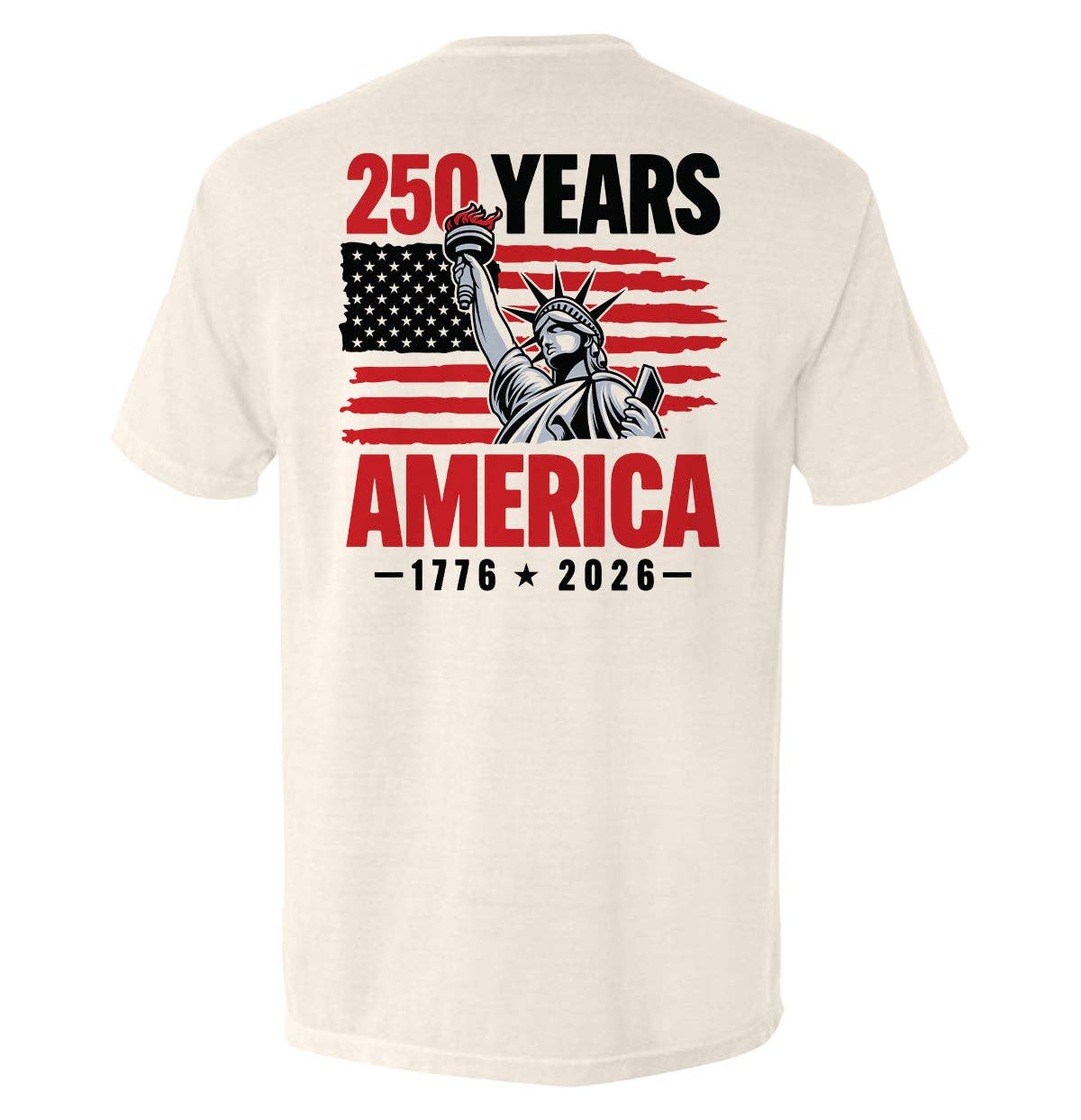 Shield Republic - Wholesale Screen Printed T-Shirt - Men's - 250 Years Statue of Liberty2