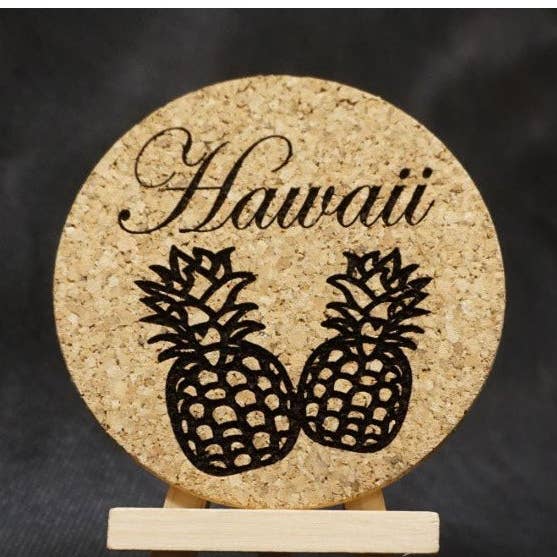 Double Pineapple Hawaii Coaster for wholesale by Aloha Cuts