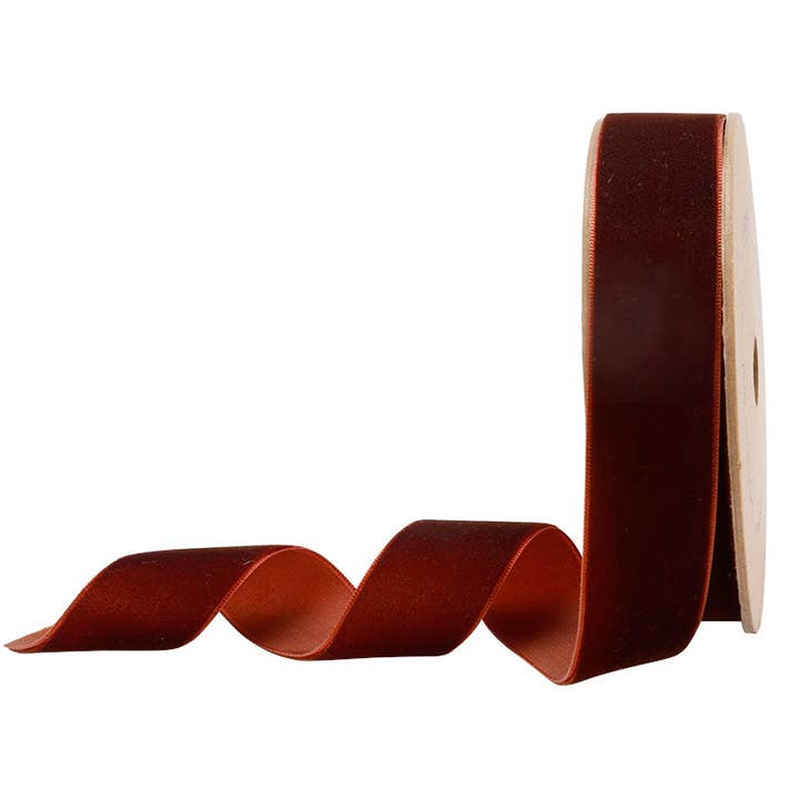 LA Ribbons Wholesale - Wholesale Ribbon - Gift Wrapping - 16 Colors | 1" Velvet Ribbon | 10 Yard Roll