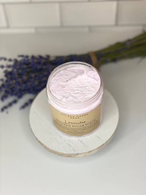Tickle Creek Soap - Vendita all'ingrosso Scrub/esfoliante per il corpo - Scrub Zuccherato Montato alla Lavanda1