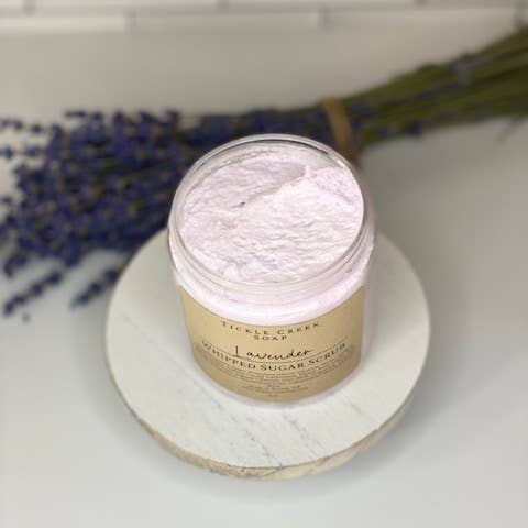 Tickle Creek Soap - Vendita all'ingrosso Scrub/esfoliante per il corpo - Scrub Zuccherato Montato alla Lavanda1