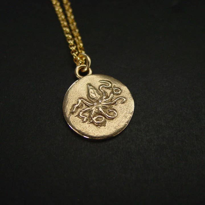 Collar Pulpo Pequeño - Kraken para venta al por mayor de Vis a Vis Jewelry