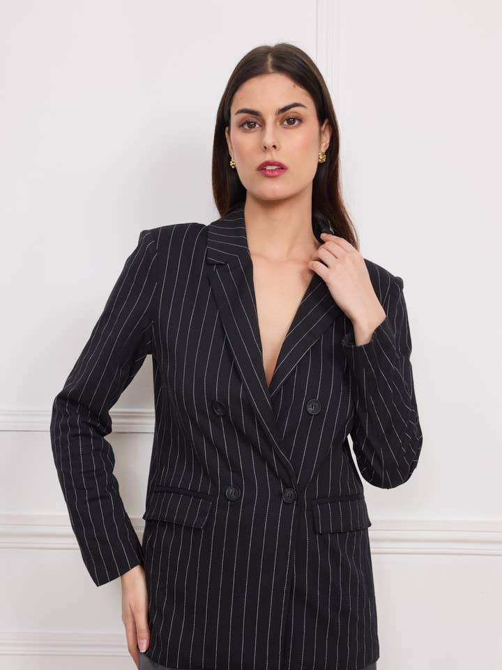 Chaqueta a rayas D6070 para venta al por mayor de KICHIC