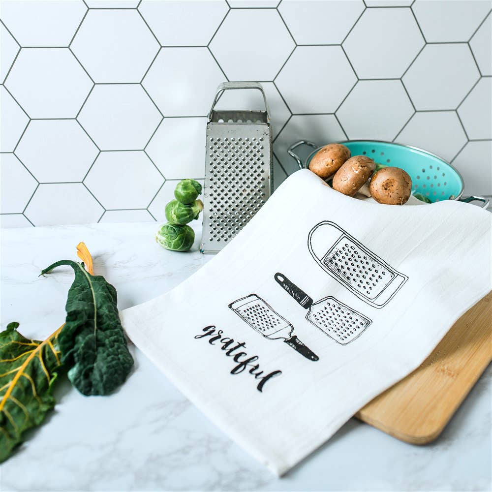 Ladybug Press - Wholesale Tea Towel - Grateful Tea Towel3