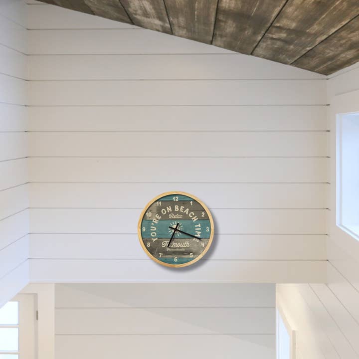 Local Time Clock Co. - Wholesale Wall Clock - Personalized Beach Time Wall Clock - 12" Diameter6